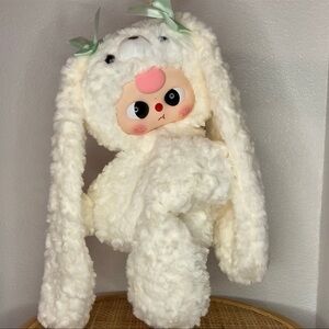 Baby three 400% hug me backpack - white bunny